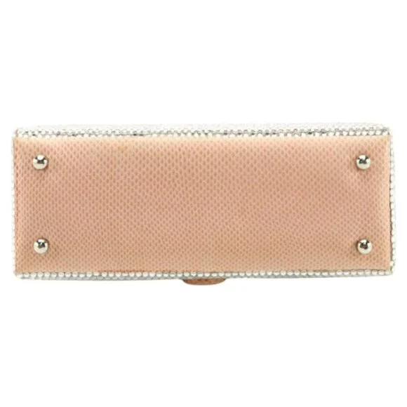 Judith Leiber Swarovski Crystal and Karung Skin Evening Bag with Access/Vintage - Picture 8 of 9